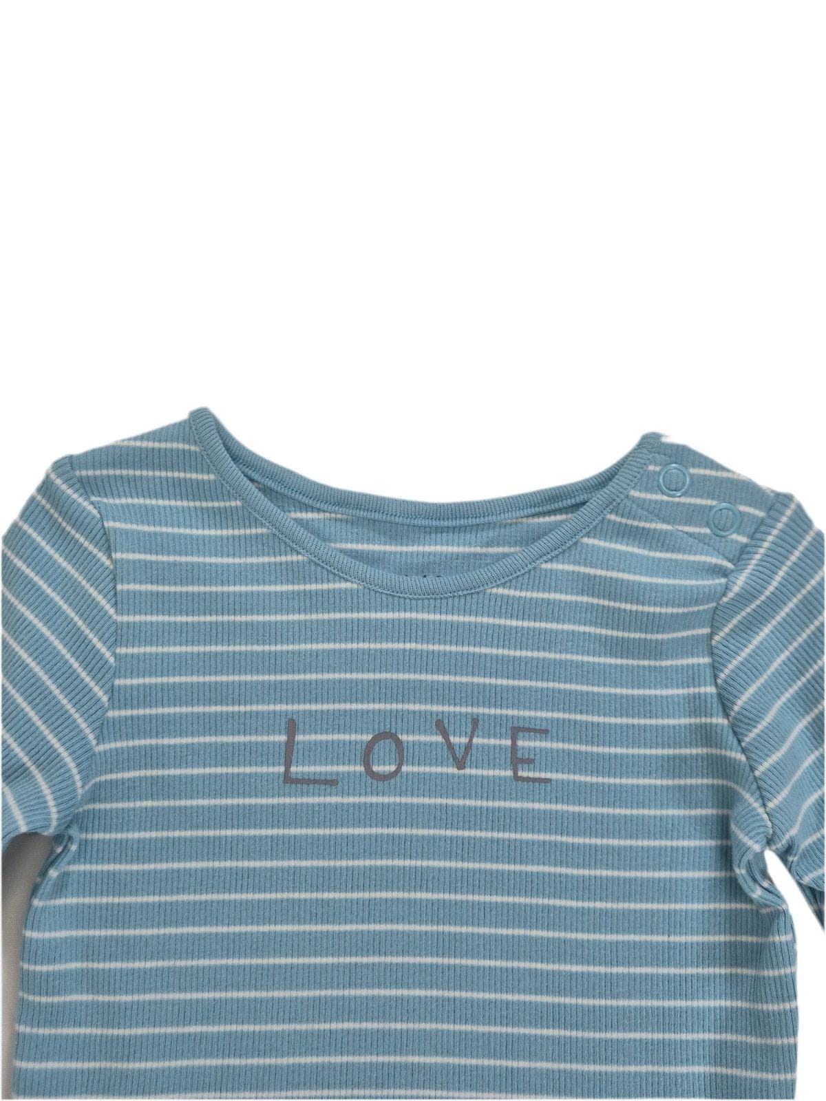 M&S Poiste sinine triibuline pluus Love