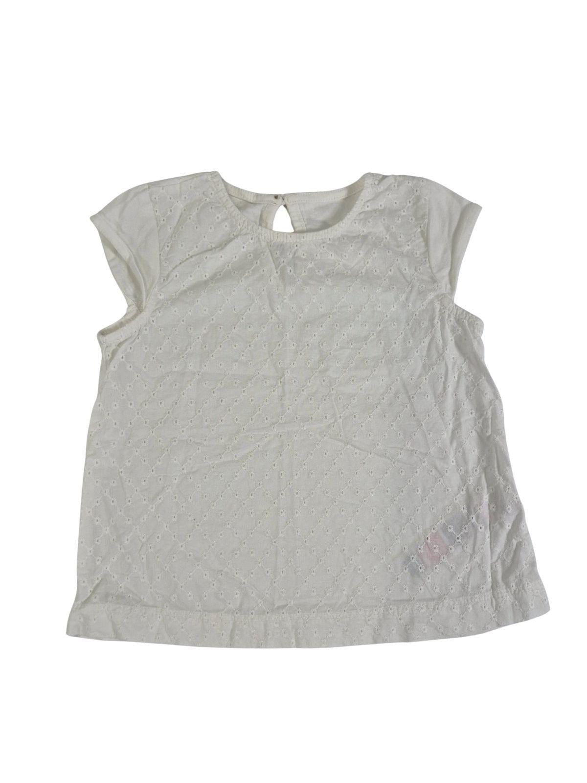 M&S Tüdrukute kollane/valge pluus