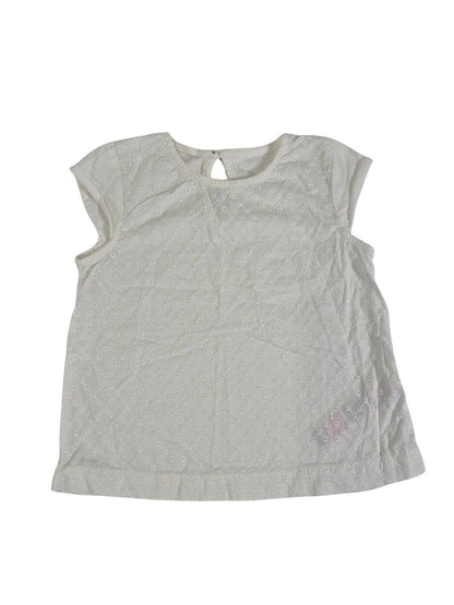 M&S Tüdrukute kollane/valge pluus