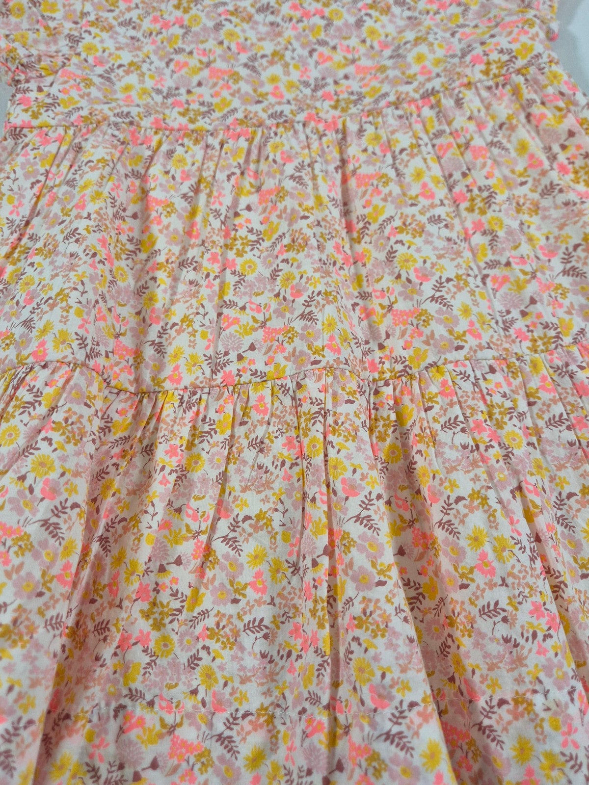 M&S Tüdrukute roosa lilleline kleit + püksid