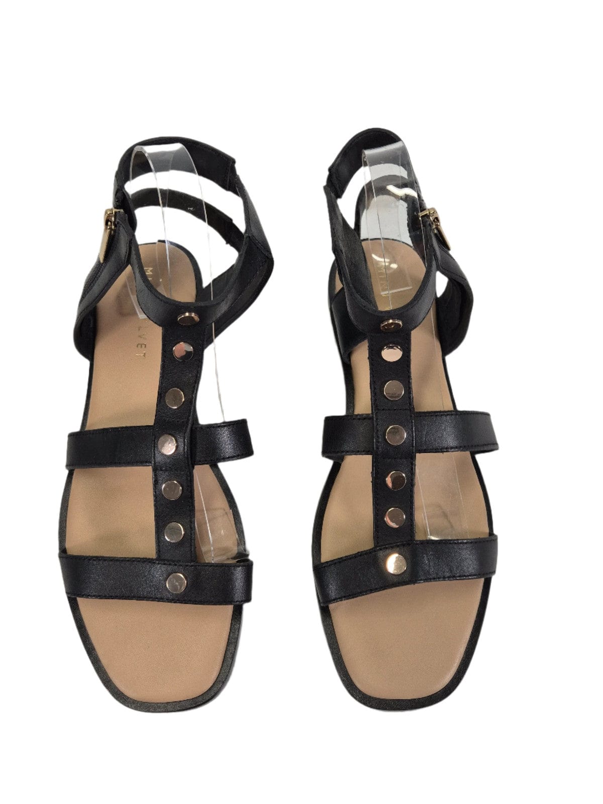 MINT VELVET Nahast naiste mustad rihmikud