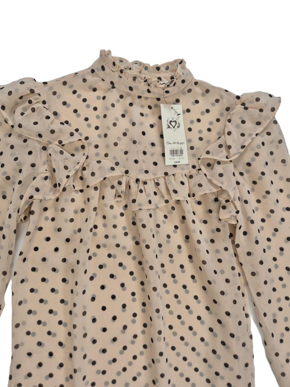 MISS SELFRIDGE Naiste beež täpiline pluus