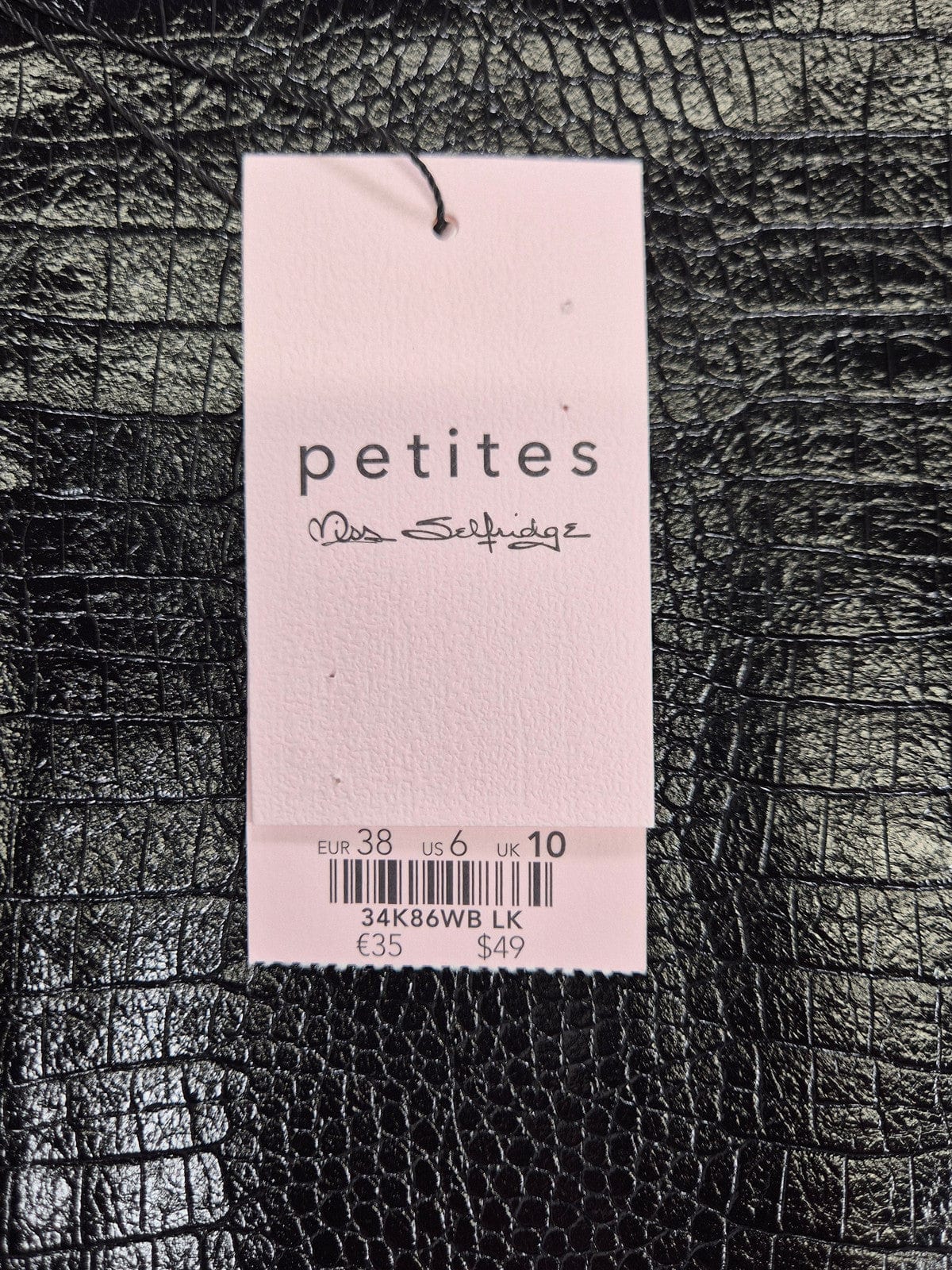 MISS SELFRIDGE Naiste kunstnahast must seelik