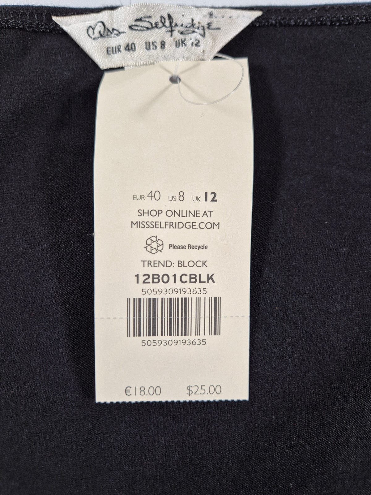 MISS SELFRIDGE Naiste must bodi