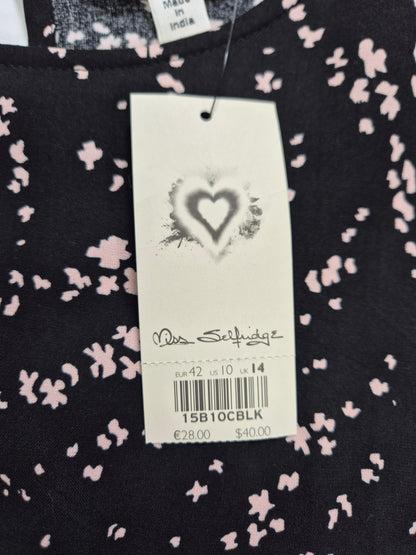 MISS SELFRIDGE Naiste must mustriga pluus