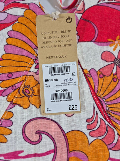 NEXT Naiste linane kleit taskutega