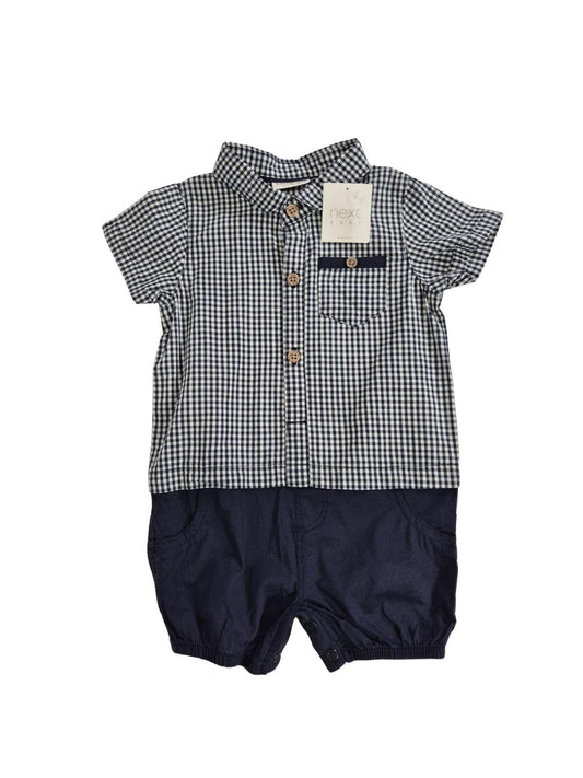 NEXT Poiste sinine triiksärk romper