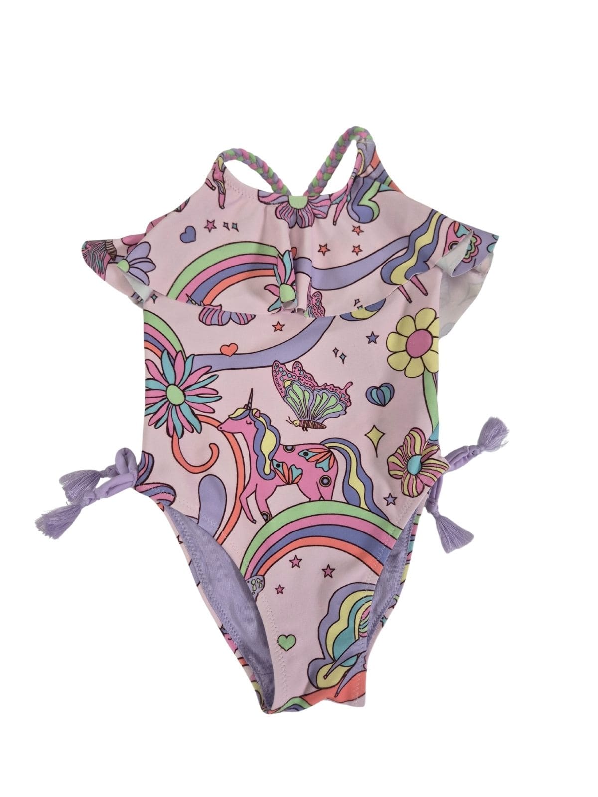 NEXT Tüdrukute roosa ükssarvikutega trikoo