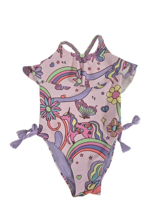 NEXT Tüdrukute roosa ükssarvikutega trikoo