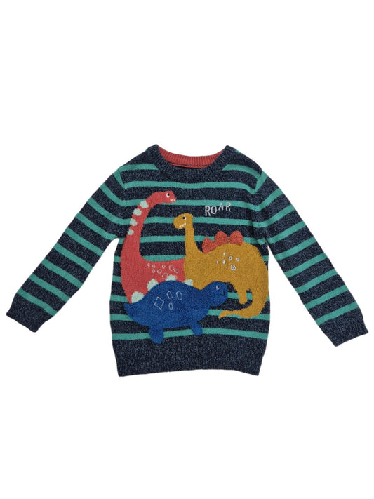 NUTMEG Poiste puuvillane dinosaurustega kampsun