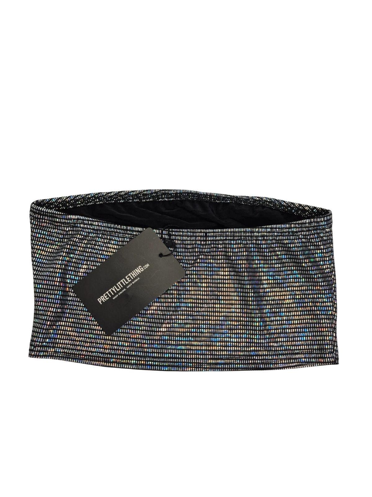 PRETTYLITTLETHING Naiste hõbedane top
