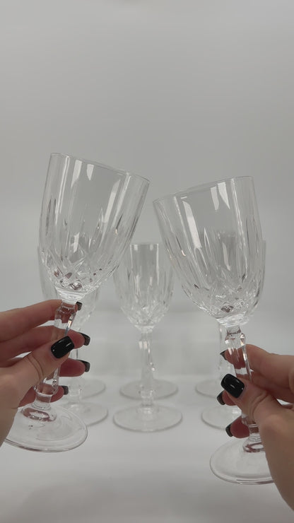 Lihvitud mustriga klaaspokaalid 8tk