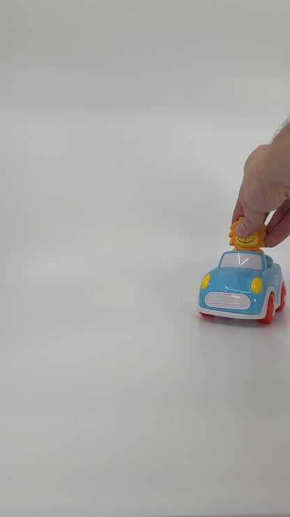 Sinine lõviga mänguauto