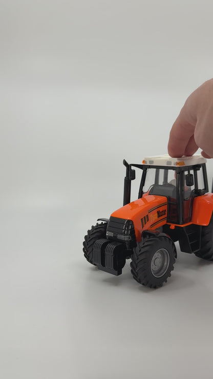 Farm Master mängutraktor haagise ja palkidega