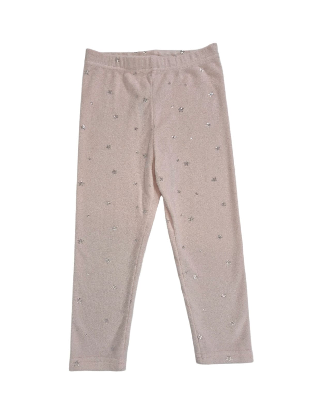 PRIMARK Tüdrukute heleroosad sametpüksid hõbetähtedega