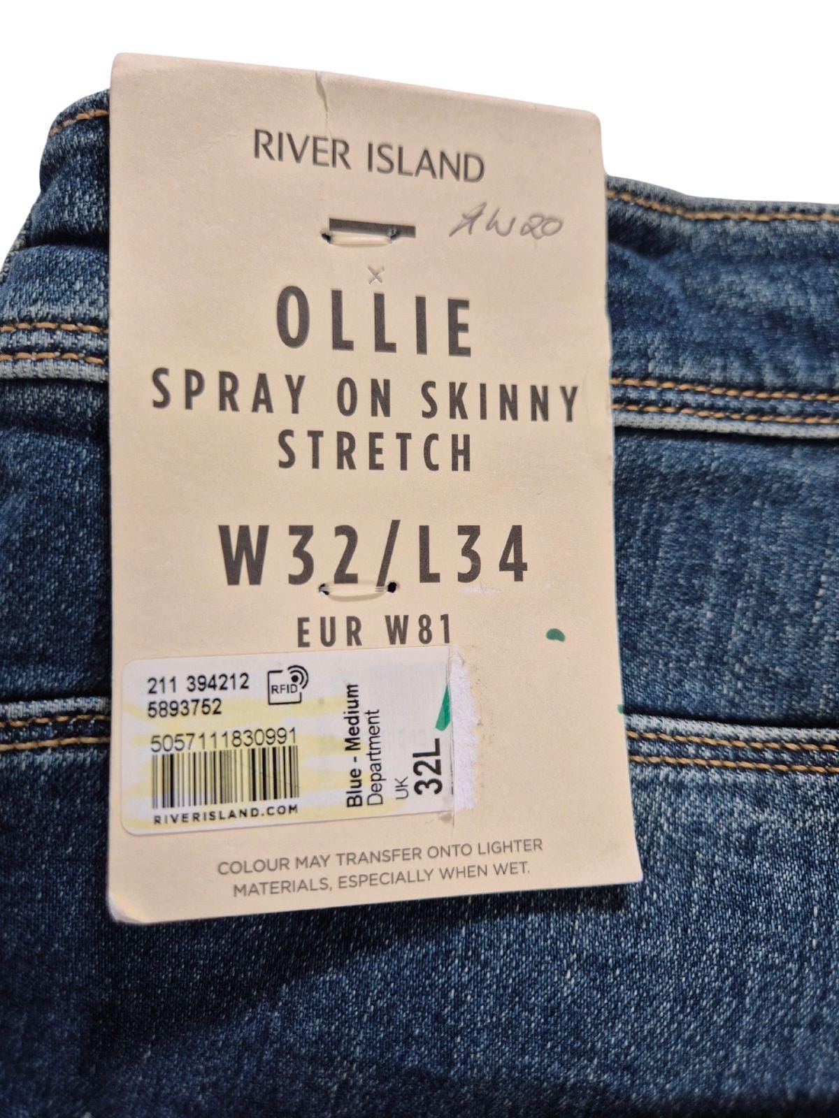 RIVER ISLAND Meeste nööpidega teksad