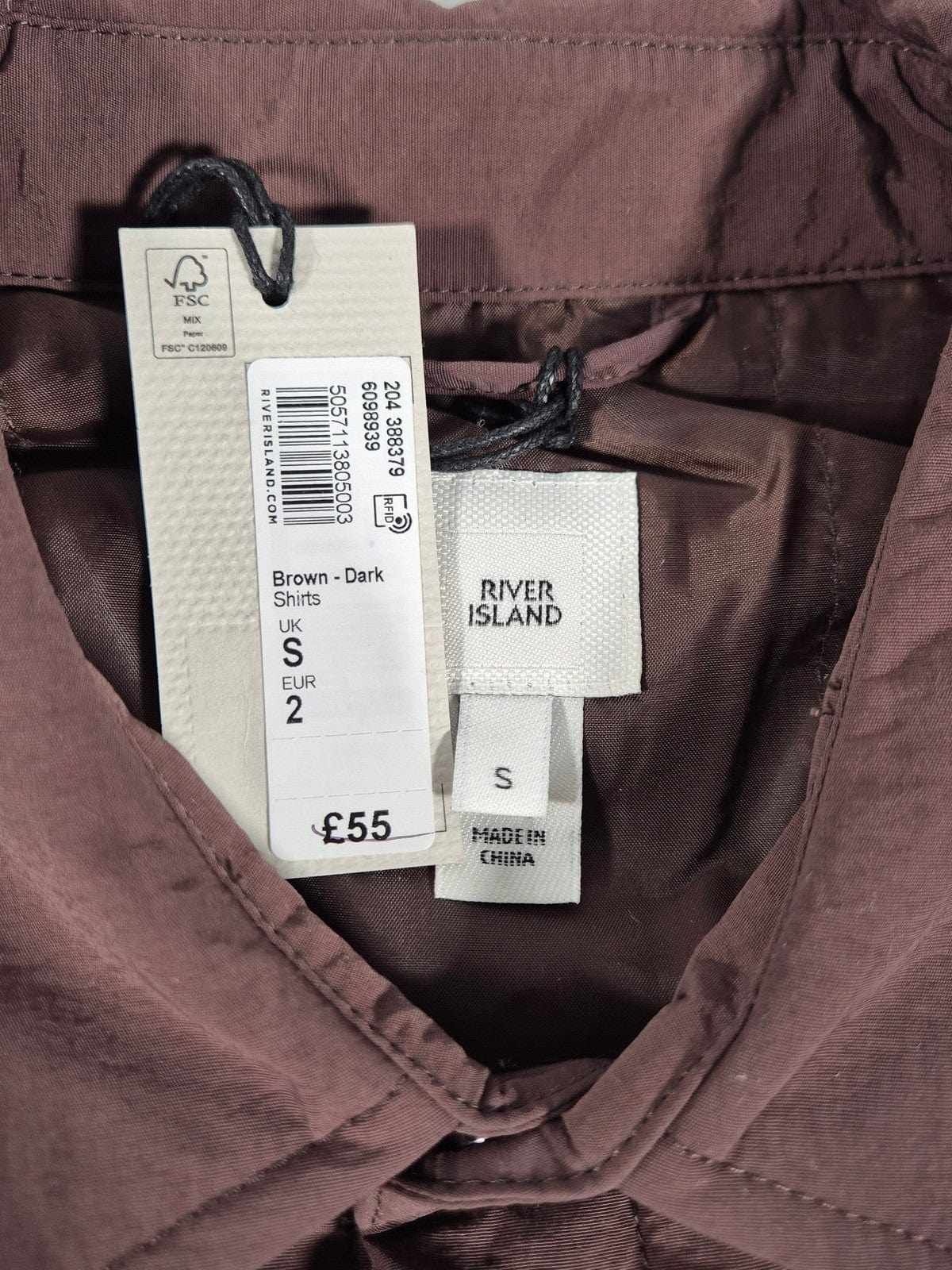 RIVER ISLAND Meeste pruun jakk/jope