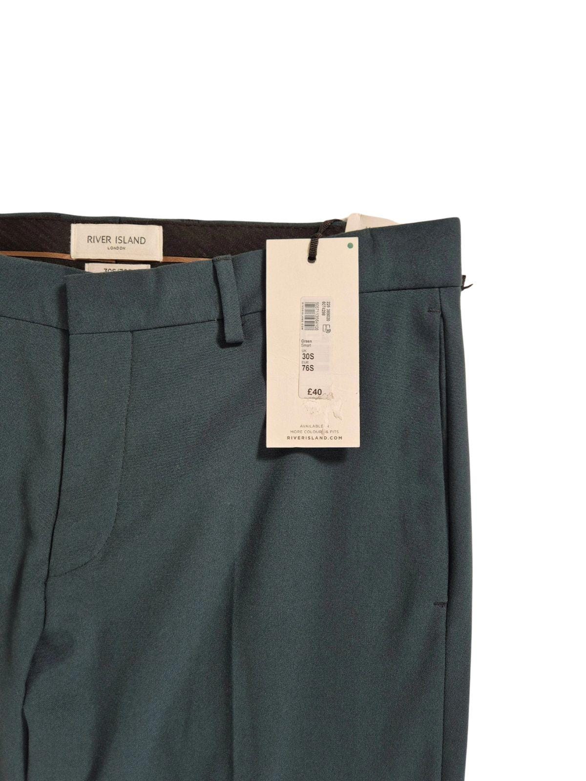 RIVER ISLAND Meeste rohelised viigipüksid