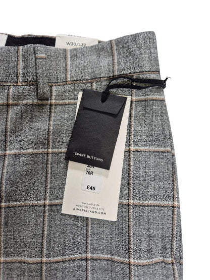 RIVER ISLAND Meeste ruudulised viigipüksid