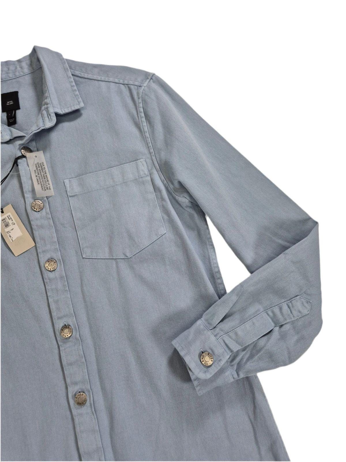 RIVER ISLAND Meeste sinine teksapluus