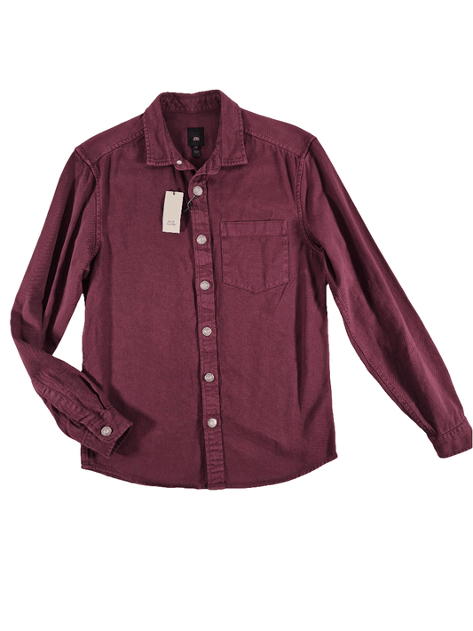RIVER ISLAND Meeste tumepunane teksapluus