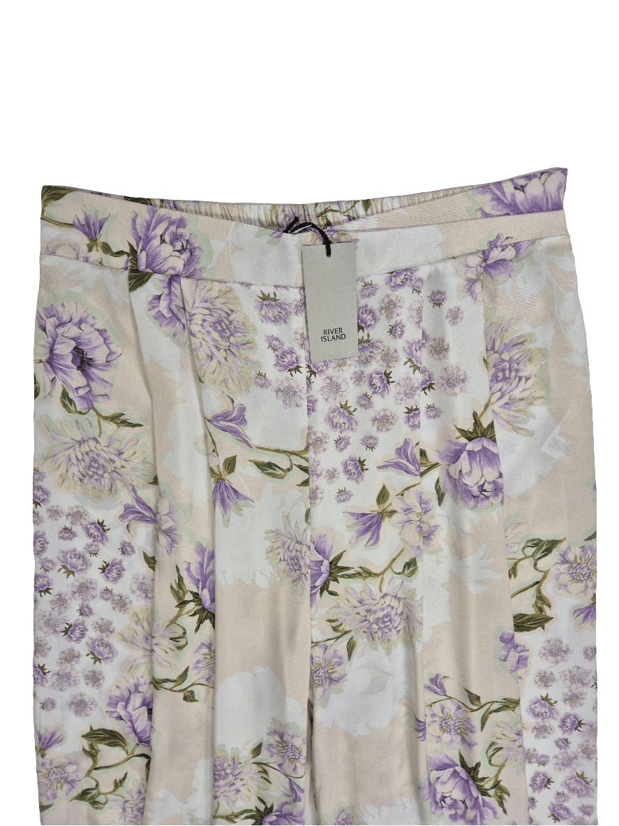 RIVER ISLAND Naiste heledad lillelised püksid
