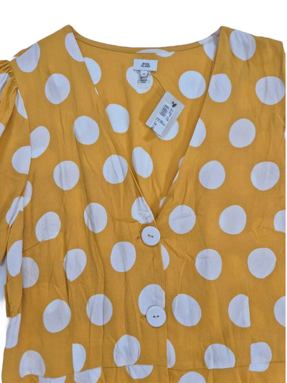 RIVER ISLAND Naiste kollane mummuline pluus