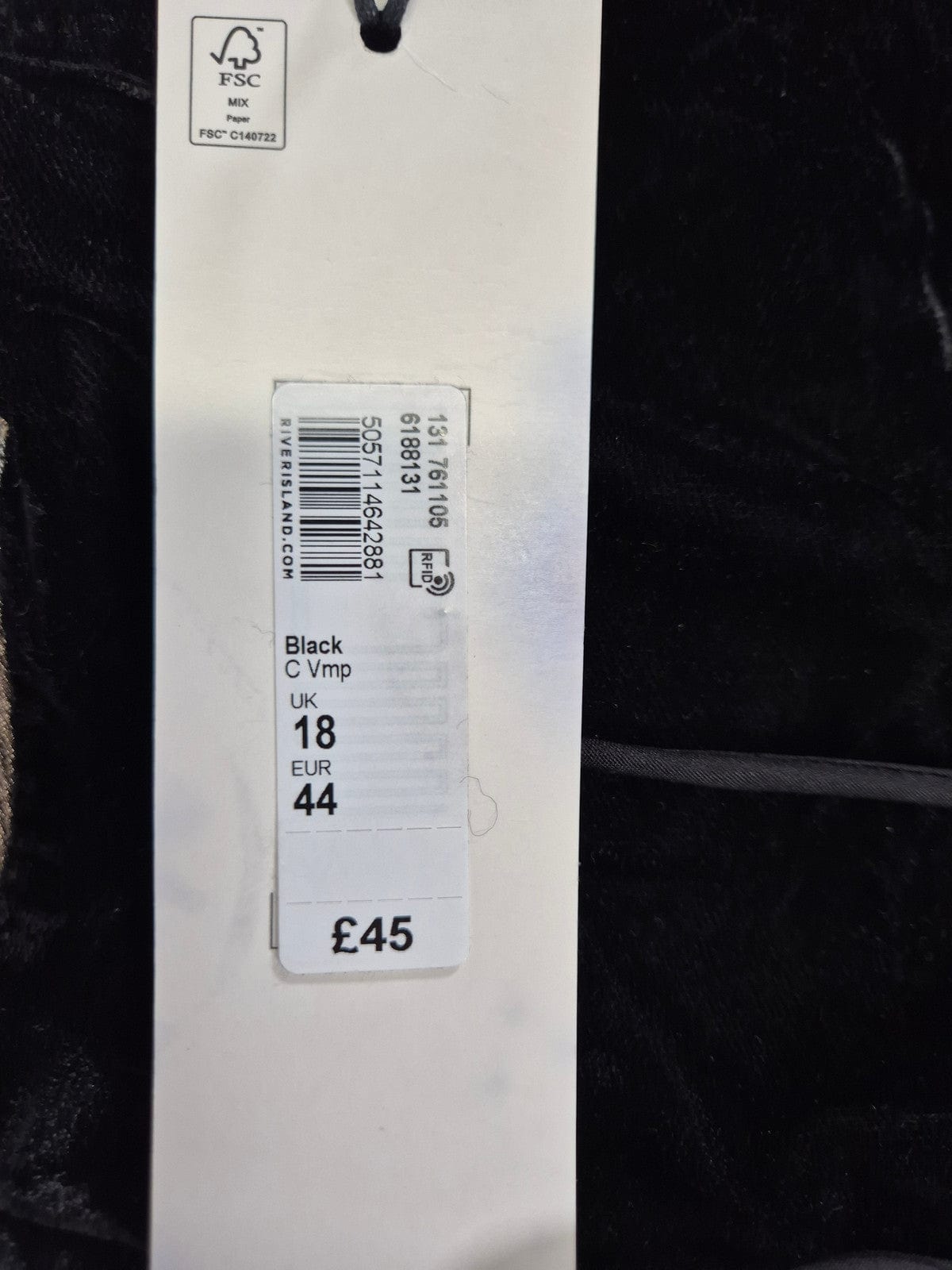 RIVER ISLAND Naiste must korsett-top