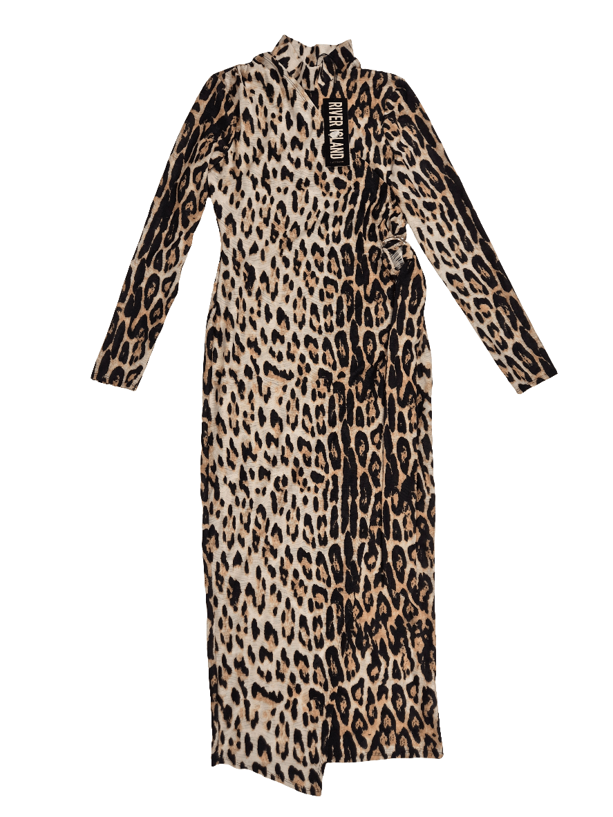 RIVER ISLAND Naiste pikk kleit leopard