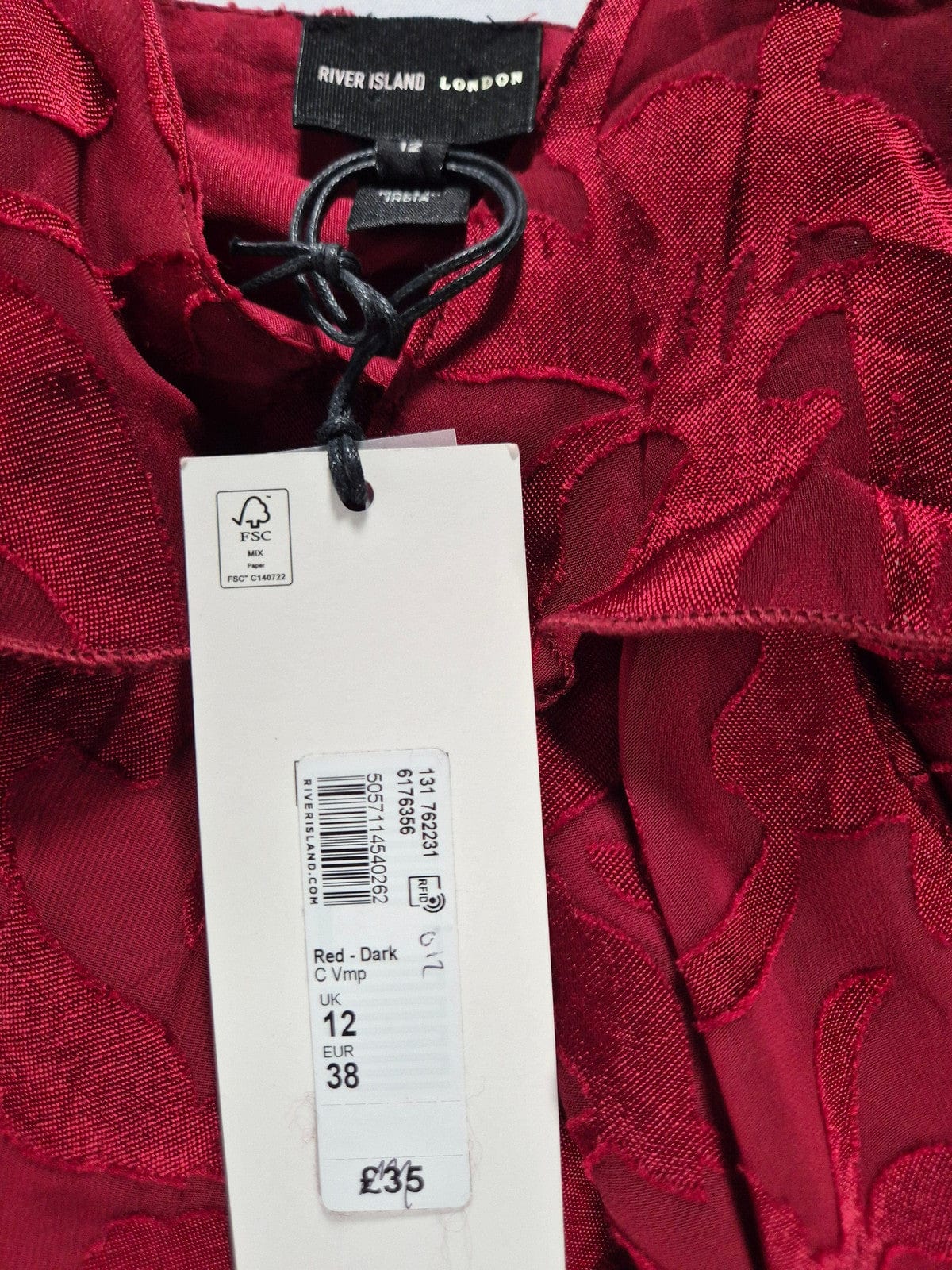 RIVER ISLAND Naiste punane top