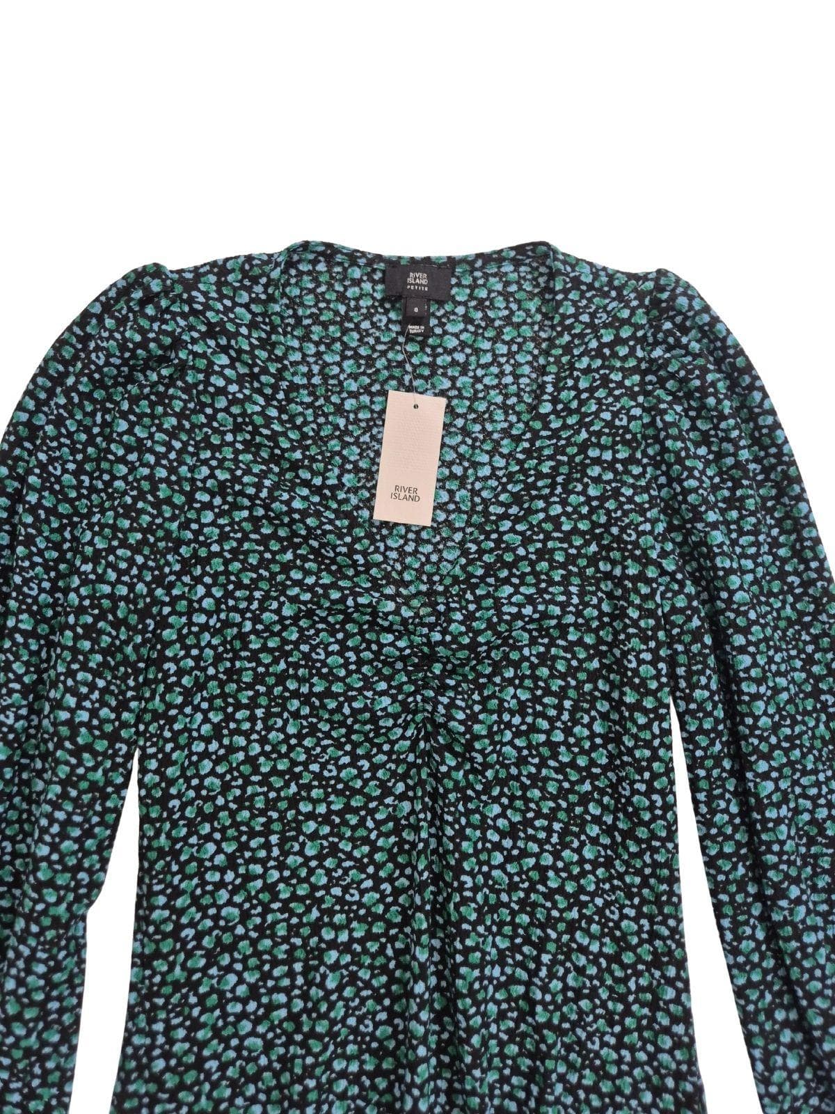 RIVER ISLAND Naiste roheline lilleline kleit