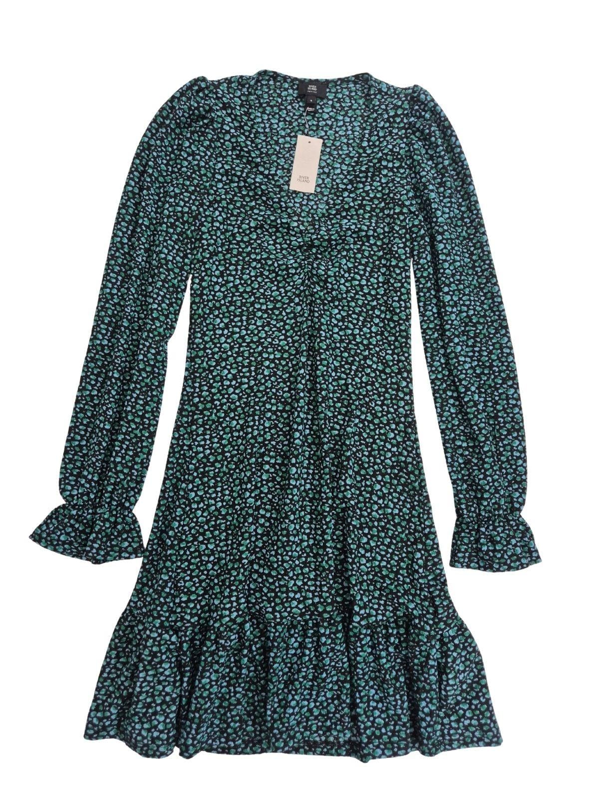 RIVER ISLAND Naiste roheline lilleline kleit