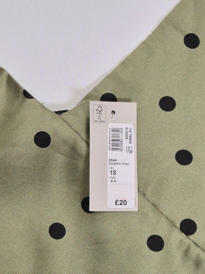 RIVER ISLAND Naiste roheline täpiline top