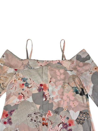RIVER ISLAND Naiste roosa lilleline pluus