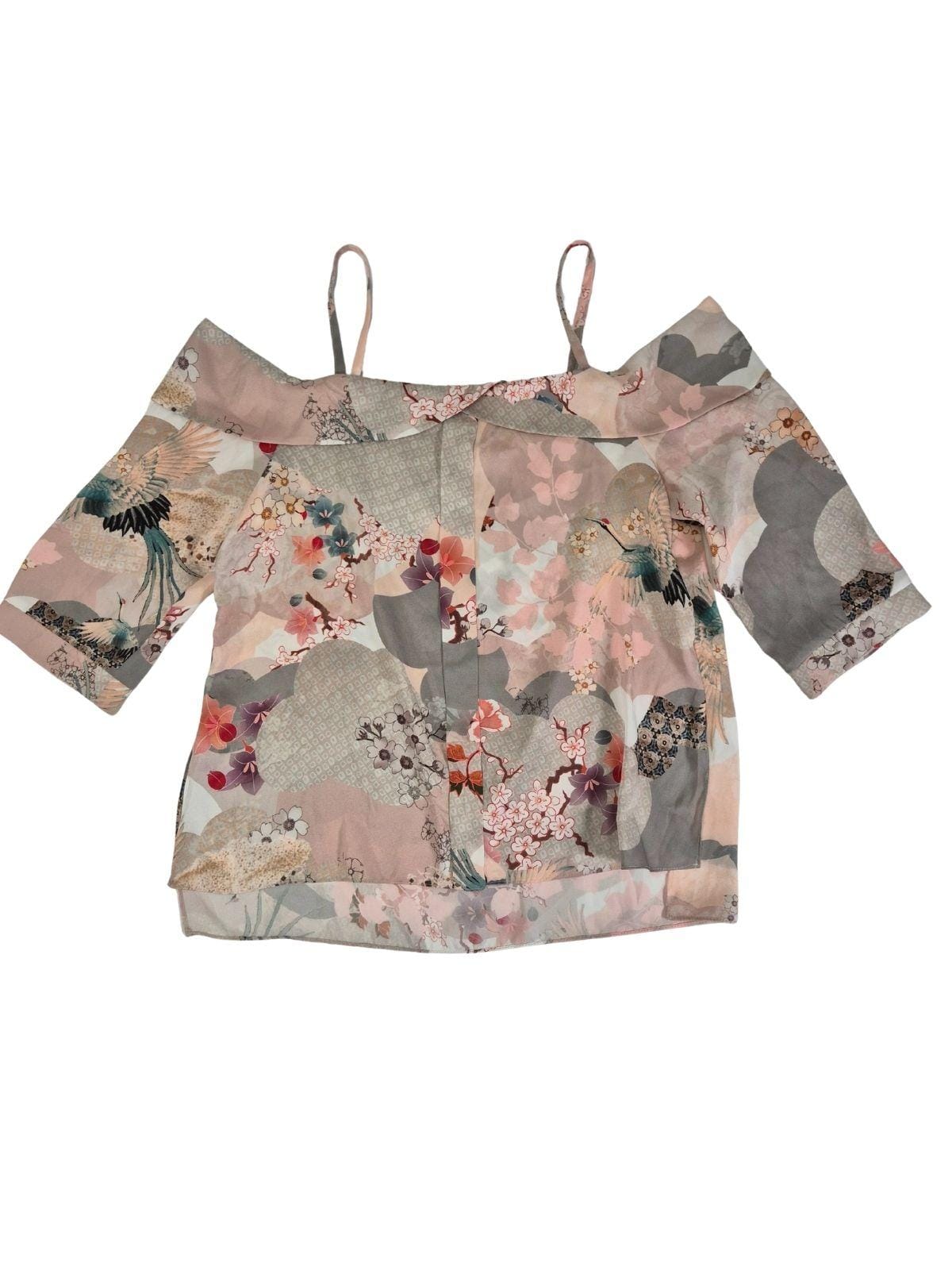 RIVER ISLAND Naiste roosa lilleline pluus