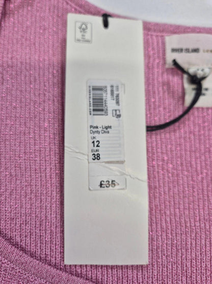 RIVER ISLAND Naiste roosa sädelev kampsun
