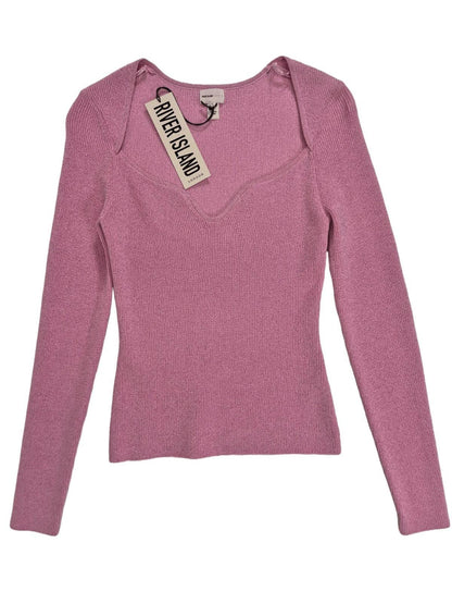 RIVER ISLAND Naiste roosa sädelev kampsun