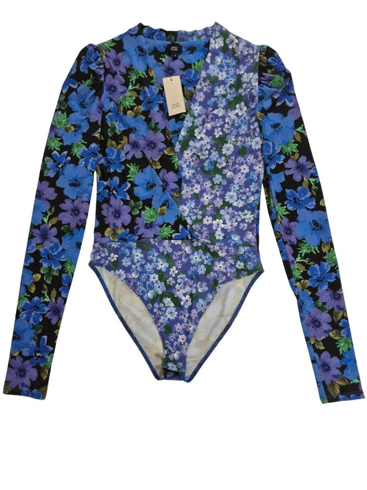 RIVER ISLAND Naiste sinine lilleline bodi