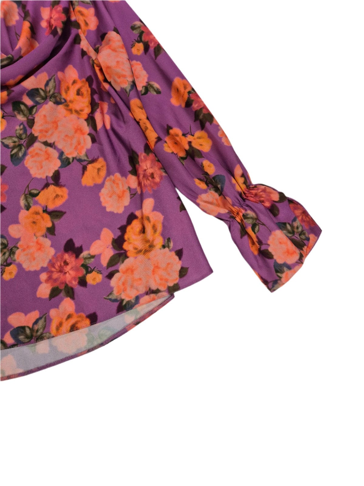 RIVER ISLAND Naiste värvikas pluus lehvivate varrukatega