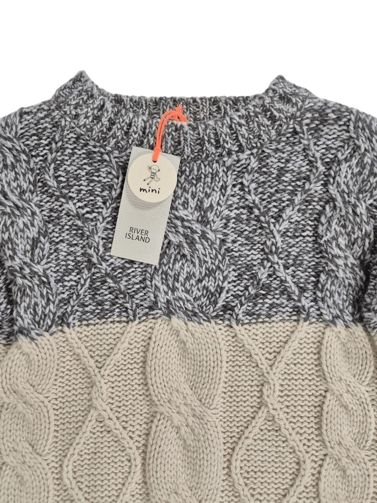 RIVER ISLAND Poiste palmikutega kampsun