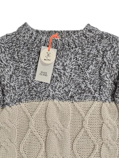 RIVER ISLAND Poiste palmikutega kampsun