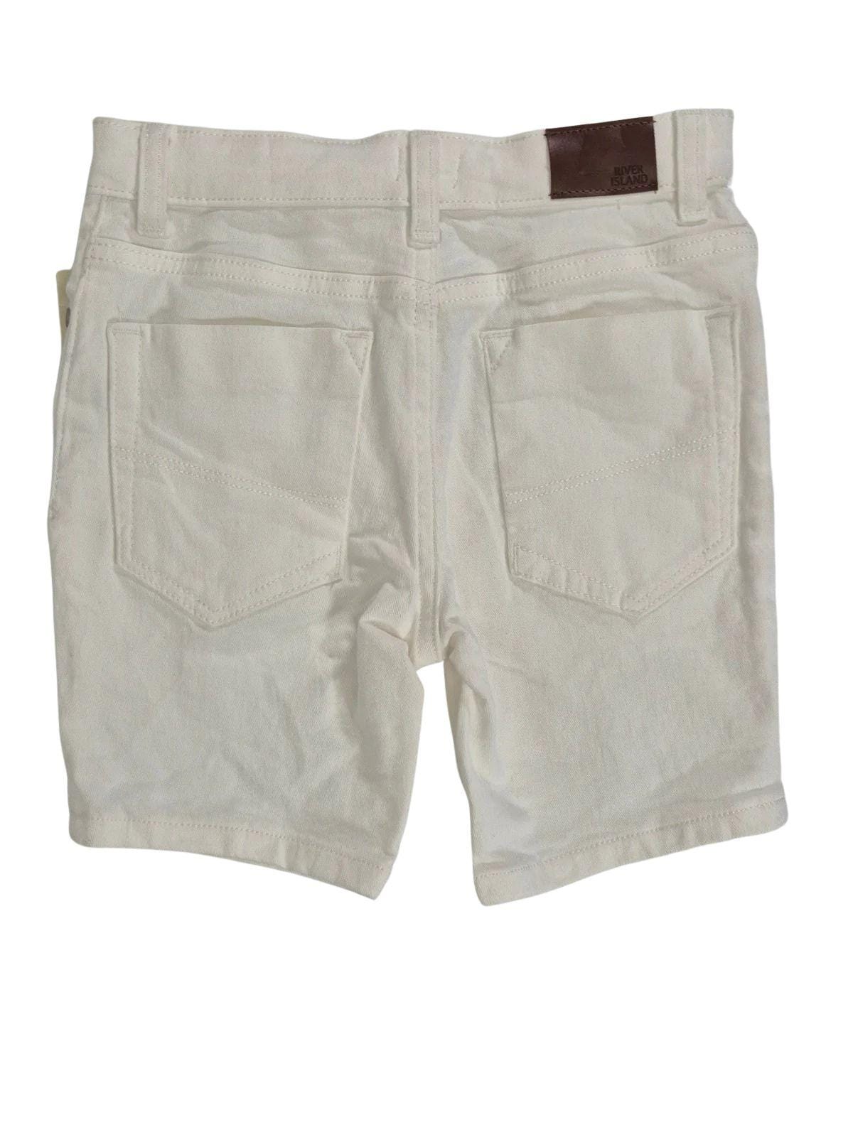RIVER ISLAND Poiste valged lühikesed teksad Sid