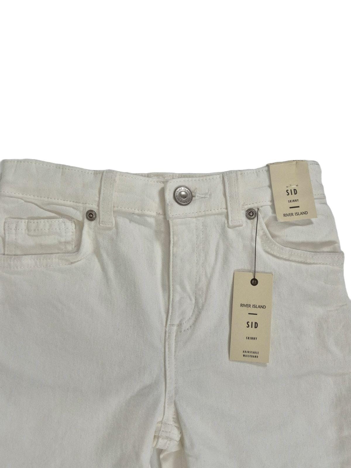 RIVER ISLAND Poiste valged lühikesed teksad Sid