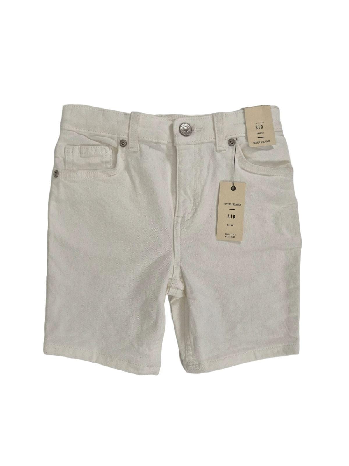 RIVER ISLAND Poiste valged lühikesed teksad Sid
