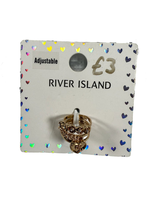 RIVER ISLAND Sädelev sõrmuste komplekt