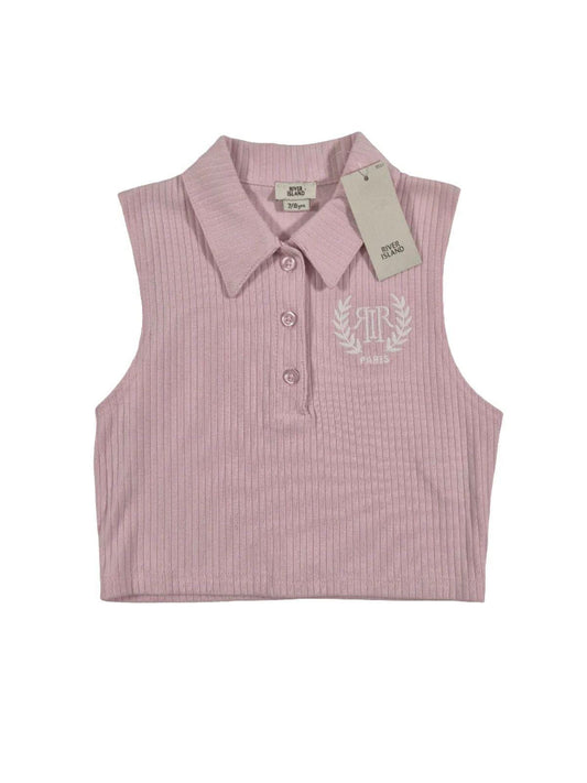 RIVER ISLAND Tüdrukute helelilla top