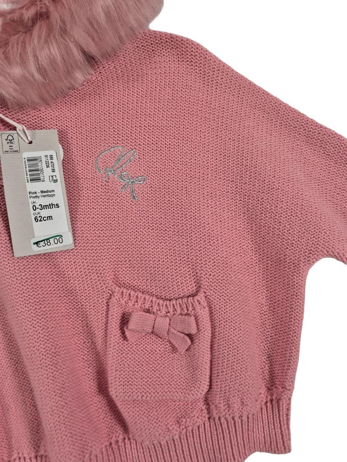 RIVER ISLAND Tüdrukute kapuutsiga kampsun