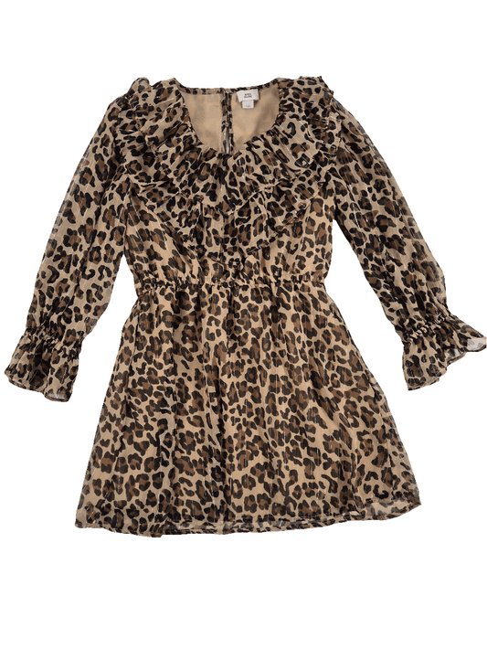 RIVER ISLAND Tüdrukute leopardid mustriga kleit