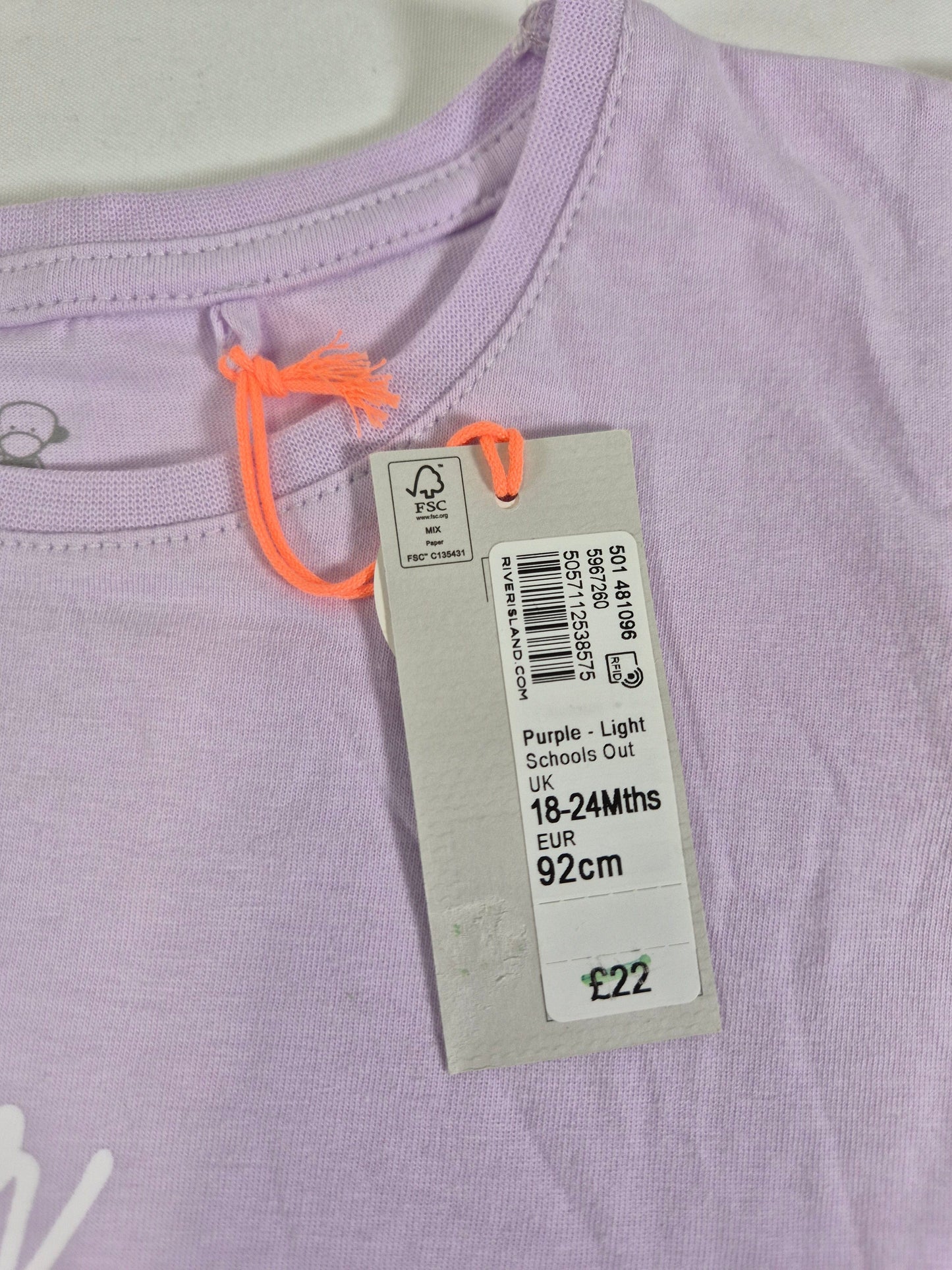 RIVER ISLAND Tüdrukute lilla pluus süda