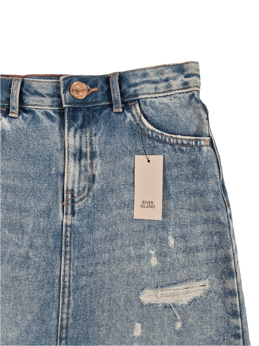 RIVER ISLAND Tüdrukute lõhkine teksaseelik